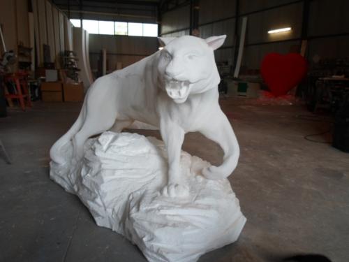 scultura tigre