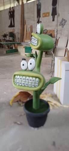 pianta carnivora con apparecchio dentale